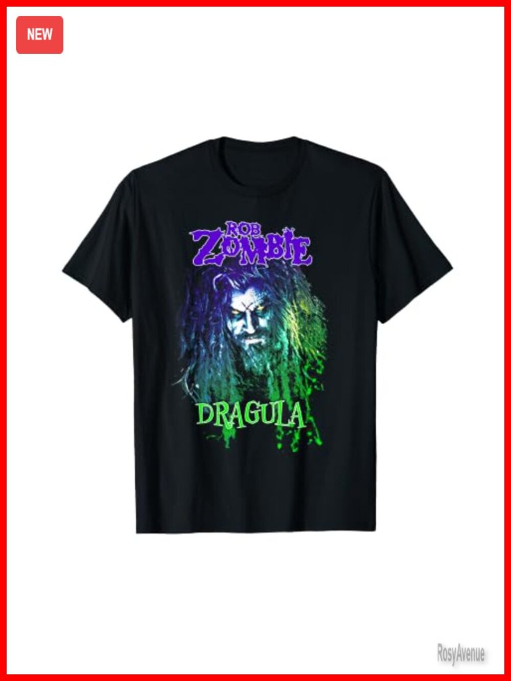 Rob Zombie Dragula Horror Rock Music Graphic T-Shirt Short Sleeve